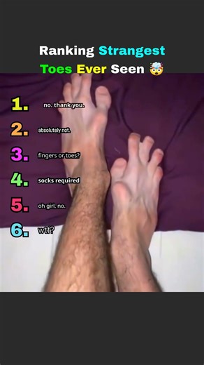 Ranking Strangest Toes Ever Seen 🤯