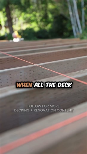 STRING LINE Hack for PERFECT Deck Joists 😳