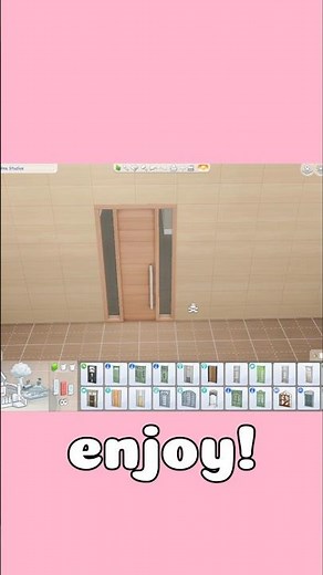 How to change apartment door in The Sims 4 #short #shorts