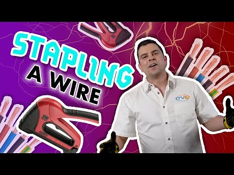 How To Staple A Wire - NEC (National Electrical Code)