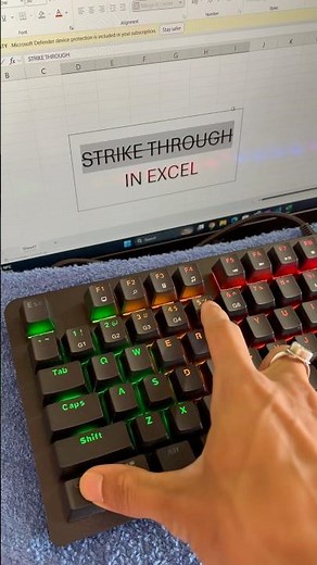 Excel Shortcut Key Strikethrough #keyboard #excelshortcuts #excel #computer