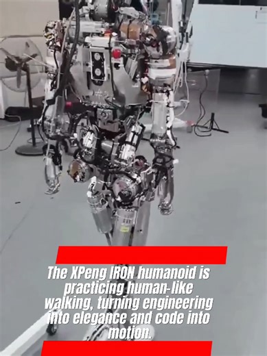 An amazing example of how natural movement can be recreated so well. The XPeng IRON humanoid is practicing human-like walking, turning engineering into elegance and code into motion. This isn’t just robotics — it’s the future learning how to walk among us. 👉 When robots walk like humans, how close are we to living side by side? 💥 The content is presented purely for learning and informational use. It is not affiliated with any sponsorships, promotions, or commercial activities. Full credit and 