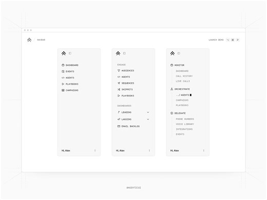 Agentic UI Design system - Navigation component