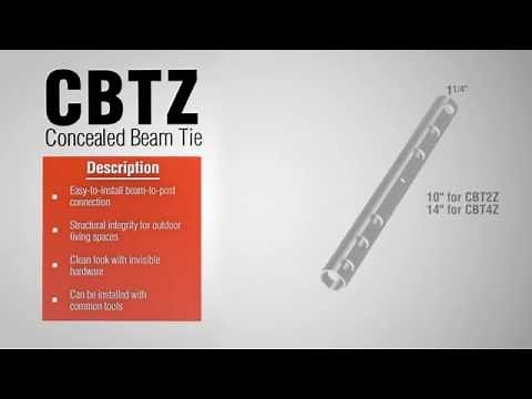 CBTZ Concealed Beam Tie Installation