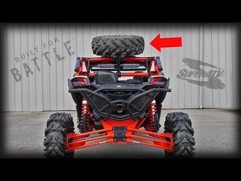 Can-Am Maverick X3 Spare Tire Carrier Install | How To | SuperATV