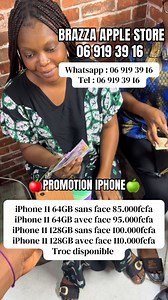 GRANDE PROMOTION 2026 *Brazza_apple_Store* 📱🍎📱🍏📱🍎 Des occasions de Dubaï propre jamais utilisé Version USA 06 919 39 16 | Murphy Diesel