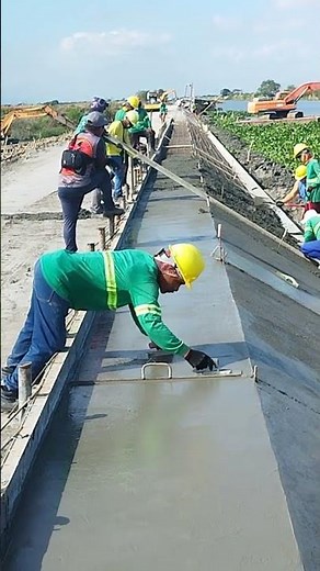 Concrete pouring of Slope Protection for Flood Control Project in Pampanga (Video-16)