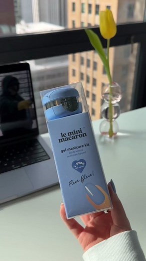 DIY Blue Mini Lamp Tutorial by Le Mini Macaron