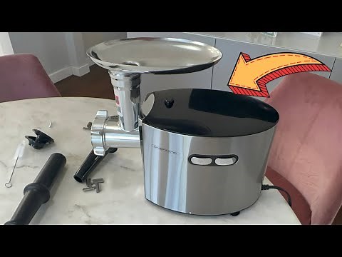 CHEFFANO Meat Grinder, 2600W Max Stainless Steel Meat Grinder Electric - 1 Minute Review