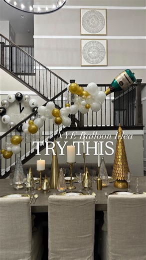 Loni Haskell - All things home & design | ✨L I k e & c o m m e n t “nye” for the 🔗✨. Super easy balloon idea for New Years!!!🍾 | Instagram