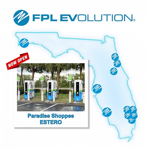More charging for EV drivers in Florida! 🚗 🔌 FPL EVolution has launched 11 new public fast charging stations, ranging from Pensacola all the way to Miami. Stop by and charge up your EV in about a half hour at any of our new convenient charging locations: • Belvedere Park Plaza – 6895 N 9th Ave, Pensacola, FL 32504 • Gateway Village – 389 Paseo Reyes Dr, St. Augustine, FL 32095 • Palm Coast Corners – 1212 Palm Coast Pkwy SW, Palm Coast, FL 32137 • Deltona Plaza – 1382 Howland Blvd, Deltona, FL 