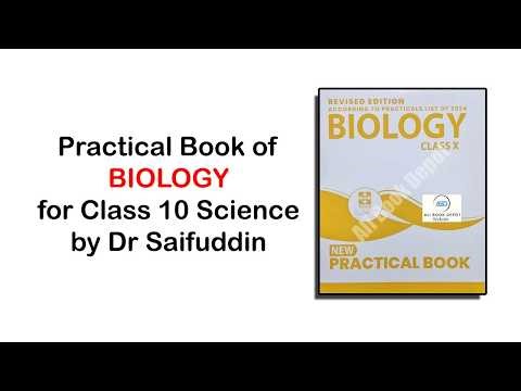 Practical Book of Biology for Class 10 Science by Dr Saifuddin | Ali Book Depot