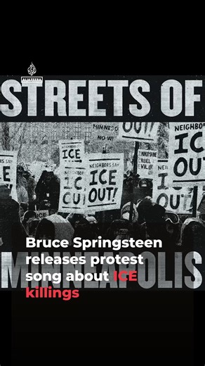 Bruce Springsteen has released a protest song about the recent killings of US citizens Renee Good and Alex Pretti by federal (ICE) agents during anti-immigration raids, called ‘Streets of Minneapolis’ ⤵️ | Al Jazeera English