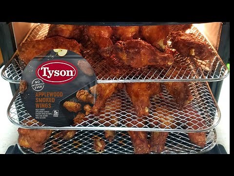 Tyson AppleWood Smoked Chicken Wings From Frozen Power XL Vortex 10qt 1700w Air Fryer Pro Oven
