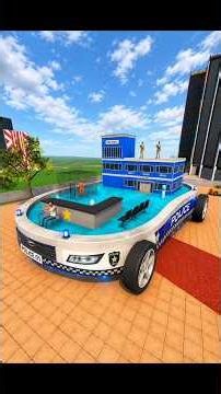 Franklin Build Police Station Swimming Pool Car in Indian Bike Driving 3D