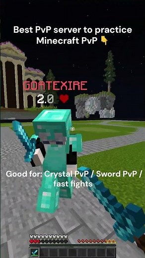 Best PvP servers to practice Minecraft PvP 👇 #minecraft #pvp #gaming #server