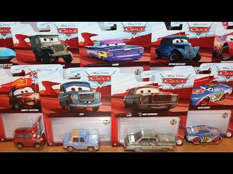 Mattel Disney Cars 2022 Case D Unboxing Andy Vaporlock Otis Hot Rod River Scott Ramone Sarge McQueen