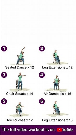 15-Min Feel-Good Workout: Full Body & Chair Exercises