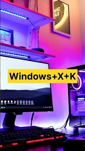 How to access disk management with keyboard shortcut on windows PC #pctipsandtricks #shorts