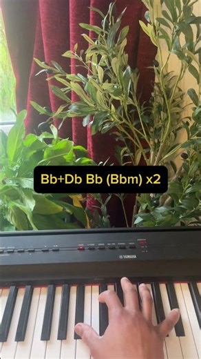 The piano from the song Scared - Bushy B beginner tutorial #pianolesson #hiphop #jazz #blues