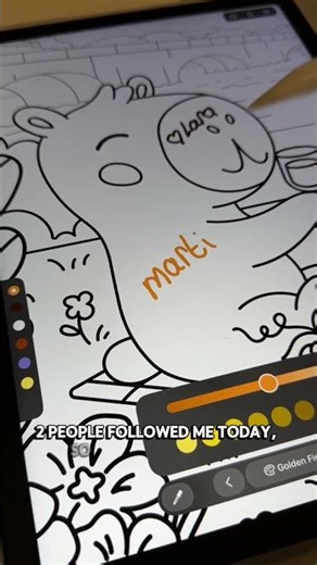 One follow = 1 name in an infinite coloring page. App: Infini #daily #coloring #fypage #coloringbook