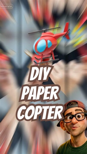 DIY toy helicopter