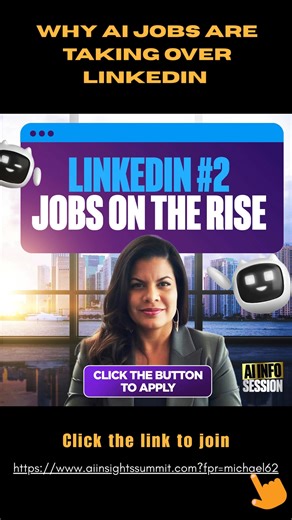 𝗪𝗵𝘆 𝗔𝗜 𝗝𝗼𝗯𝘀 𝗔𝗿𝗲 𝗧𝗮𝗸𝗶𝗻𝗴 𝗢𝘃𝗲𝗿 𝗟𝗶𝗻𝗸𝗲𝗱𝗜𝗻 𝗶𝗻 𝟮𝟬𝟮𝟱 🚀 LinkedIn’s #2 fastest-growing jobs are AI roles If you’ve been thinking: 💭 “I need future-proof skills” 💭 “I want higher-paying opportunities” 💭 “I don’t want to get left behind by AI” This is your sign 👇🤖 The AI Info Session breaks down: ✅ The AI jobs exploding on LinkedIn ✅ Skills companies are actually paying for ✅ How professionals are pivoting into AI roles (even without a tech background) 💼 The future