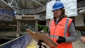 It's been the scene of building work for years and while it's caused frustration for some commuters, the redevelopment of Birmingham's new street station is proving inspirational to one artist. | BBC Birmingham