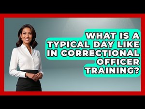 What Is A Typical Day Like In Correctional Officer Training? - Jail & Prison Insider