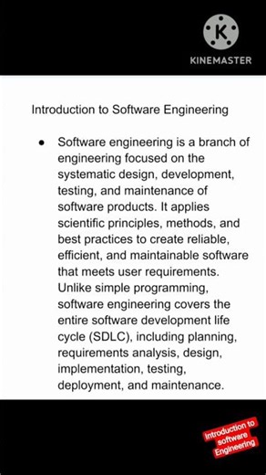 introduction to software Engineering #exam