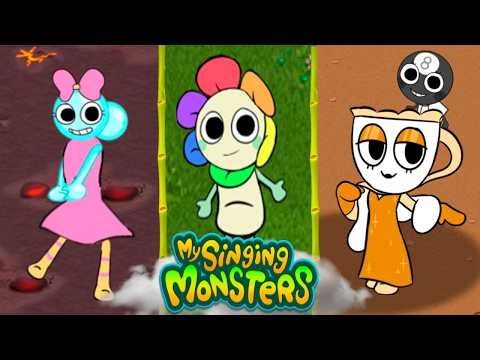 My Singing Monsters Turned into Dandy's World Characters! | MSM Cartoon Transformation