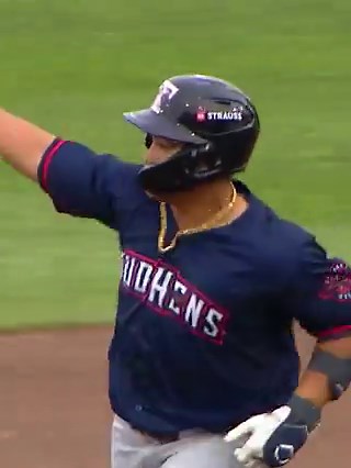 Fun! Another versatile defender that hits lefties wellPretty similar profile to what Andy Ibanez was here, but without swinging at every pitch.Excited to see his development continue