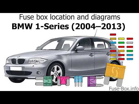 Fuse box location and diagrams: BMW 1-Series (2004–2013)