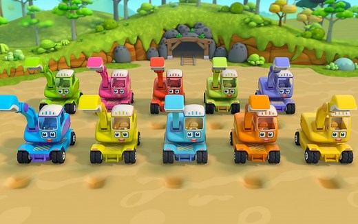 宝宝巴士汽车家族 第9集 挖掘机挖宝藏