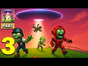 Alien vs Zombies Tower Defend - Gameplay Walkthrough Part 3 - New Update (iOS, Android)
