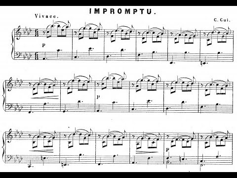 César Cui - Suite for Piano, Op.21