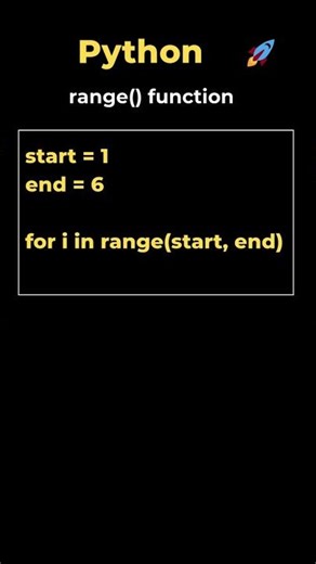18. range() function in Python #coding #programming