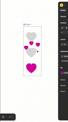 Animating a Heart in Figma Tutorial for Beginners #figma #figma shorts #ui #ux #figmatutorial