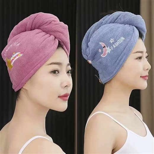 Super Soft Quick-Dry Hair Turban | Anti-Frizz, Absorbent Bath Towel Cap