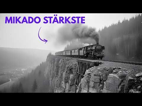 The 2-8-2 locomotive is too powerful for German track standards.