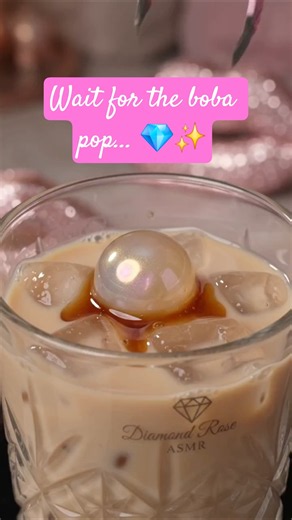 Did you hear that pop? 🔊💎 Celebrating National Tapioca Day w/ a Diamond Rose glow-up. #boba