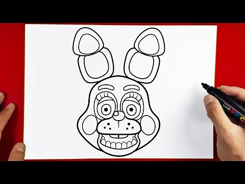 How to Draw TOY BONNIE - FIVE NIGHTS AT FREDDY'S