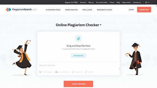 Detector de plagio online | PlagiarismSearch.com