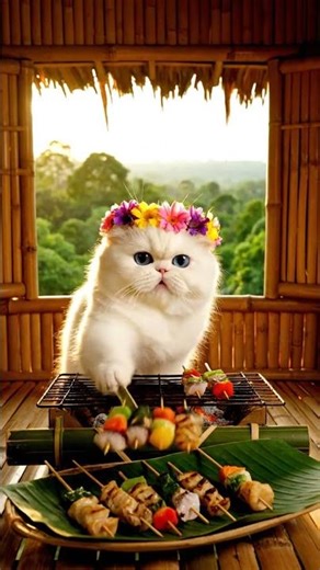 A Persian Cat is Cooking Mealworm Lemongrass Chili Grill