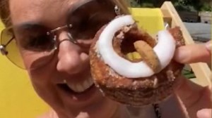 Claire Sweeney reveals she gained weight as she eats cronut