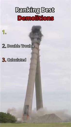 Ranking Most Impressive Demolitions 💥 #demolition #satisfying #shorts