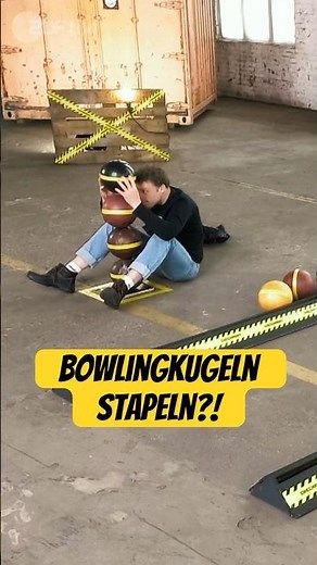 Bowlingkugeln stapeln – Wer schafft mehr? I Checkpoint ZDF