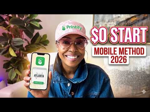 Make Money From Your Phone in 2026: 100% Free Print on Demand Guide