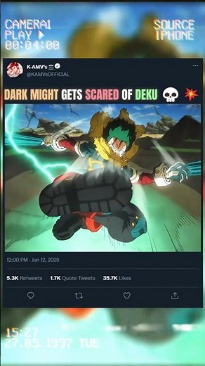 DARK MIGHT GETS SCARED OF DEKU 💀💥 | #anime #bnha #mha #animeedit #viral #myheroacademia