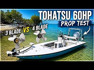 Tohatsu 60hp Top Speed | Prop Testing On a Skimmer Skiff (Powertech SRD3 vs SRD4)